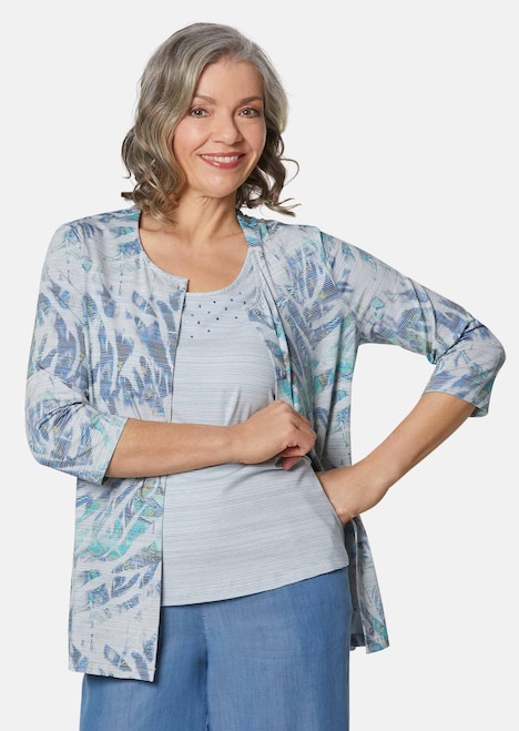 Set aus Shirtjacke und Top