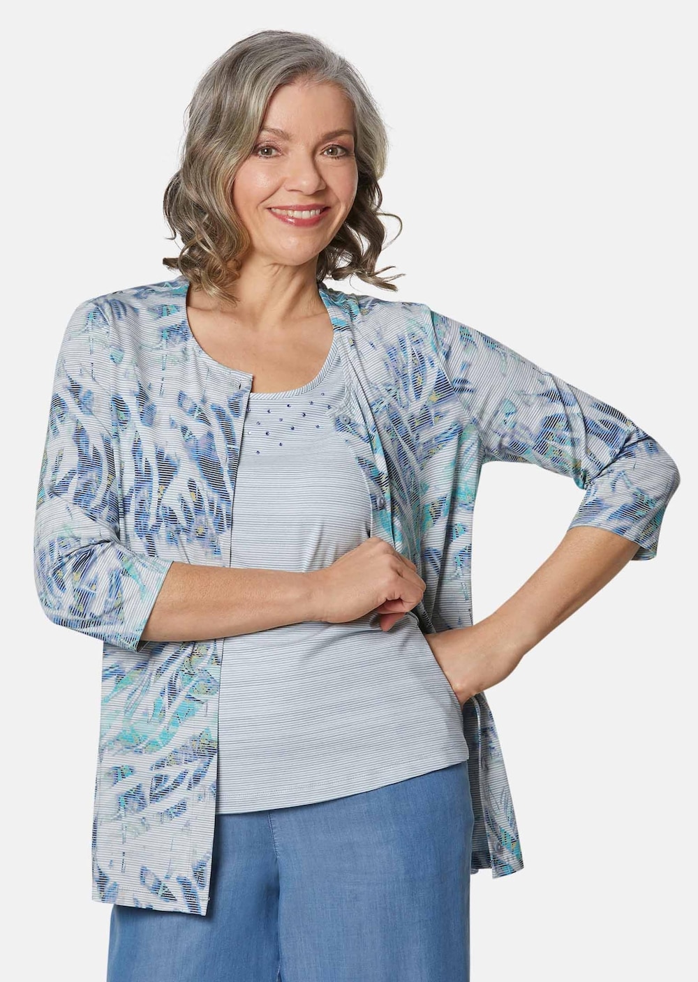 Set aus Shirtjacke und Top