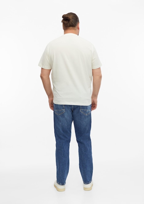 Baumwoll-T-Shirt mit Frontprint