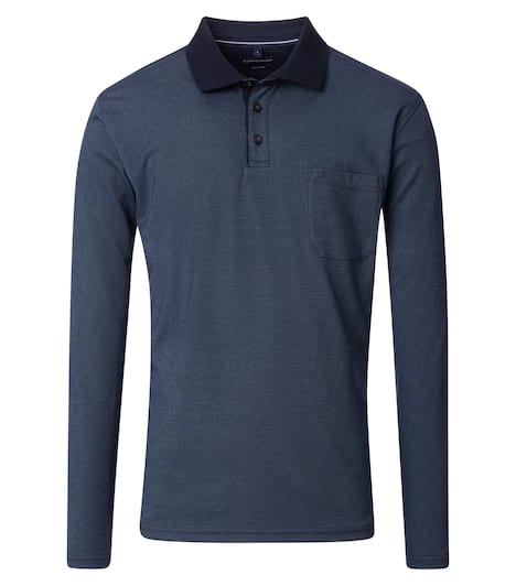 Polo-Shirt Langarm gestreift