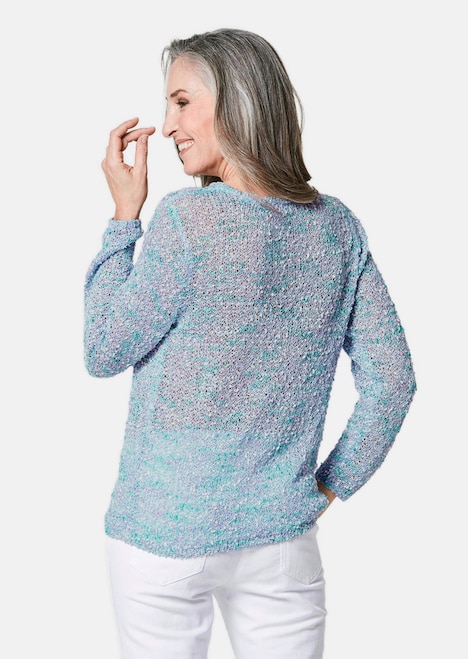 Opvallende, los gebreide trui van bandgaren