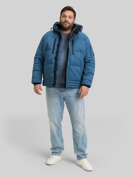 Pufferjacke mit abnehmbarer Kapuze