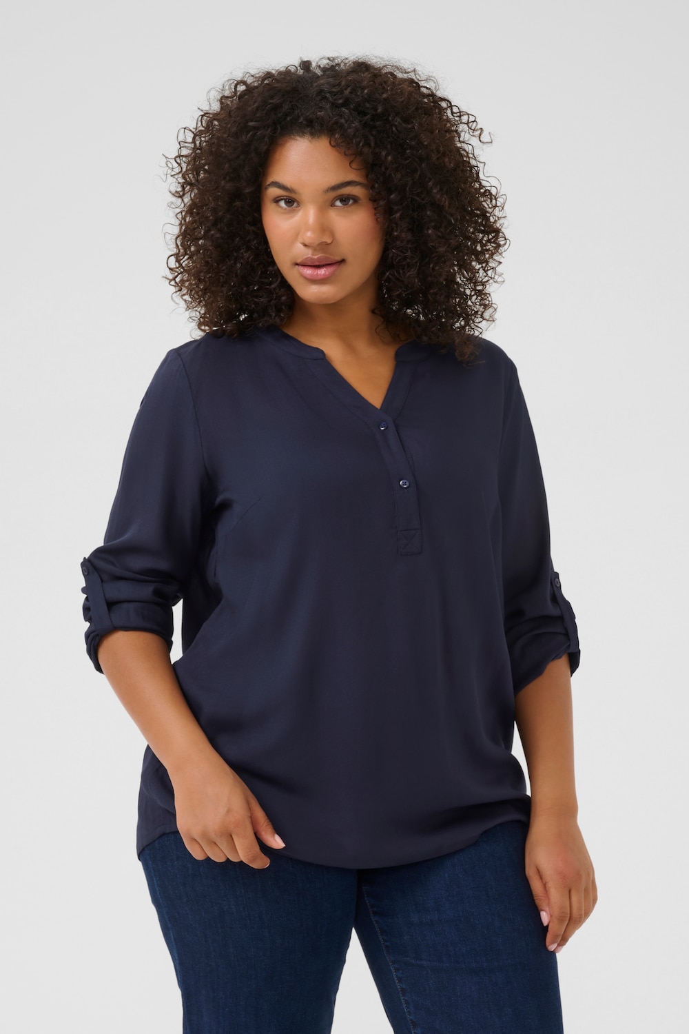 Langarm-Bluse Regular fit