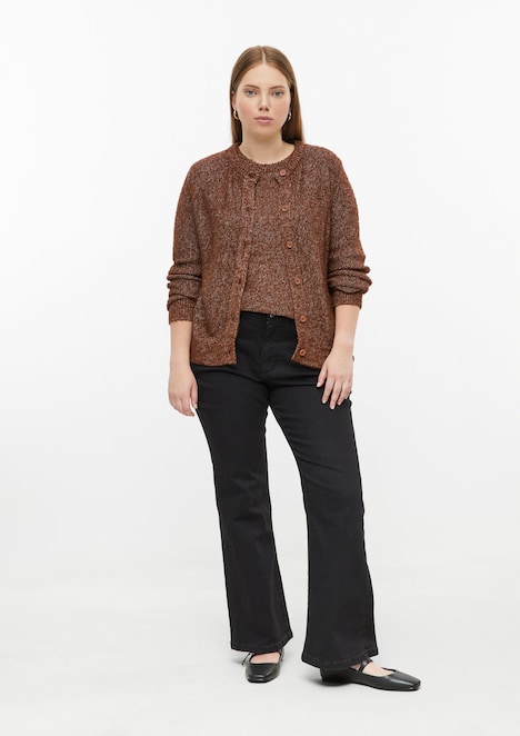 Strickjacke in Bouclé Optik