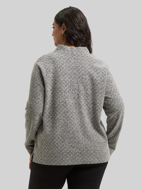 Sweatshirt mit V-Ausschnitt