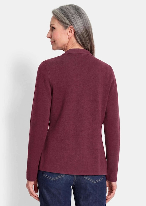 Milano-Ripp-Blazer mit Reverskragen