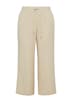 Leinenmix Hose mit weitem Bein