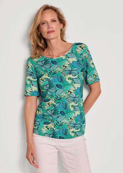 Cityshirt mit floralem Print