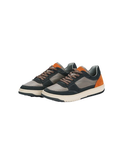 Herren Sneaker aus Leder , Grau