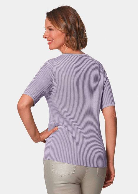 Pflegeleichter Pullover in hochwertiger Rippenstruktur