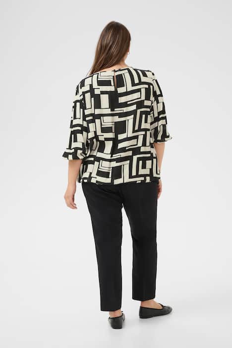 Langarm-Bluse Regular fit