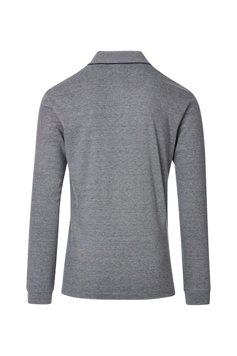 Polo-Shirt Langarm uni