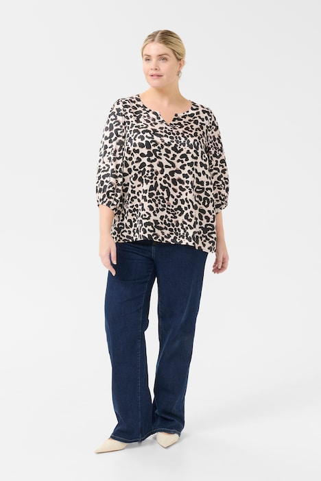 Langarm-Bluse Regular fit