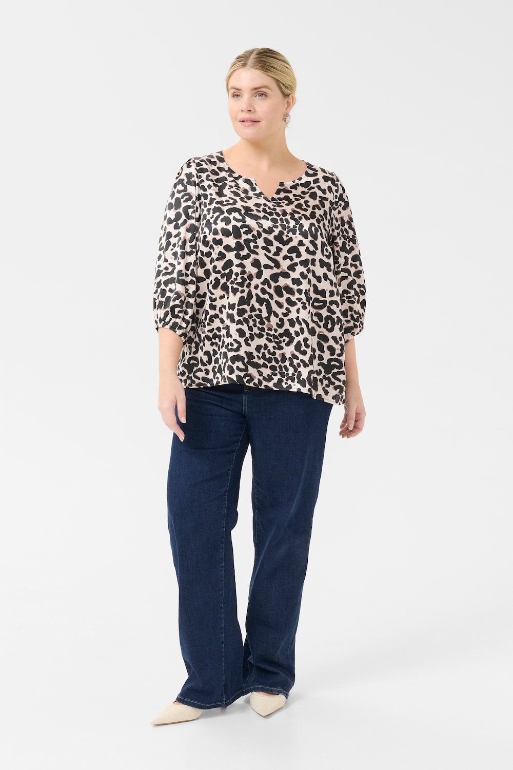 Langarm-Bluse Regular fit