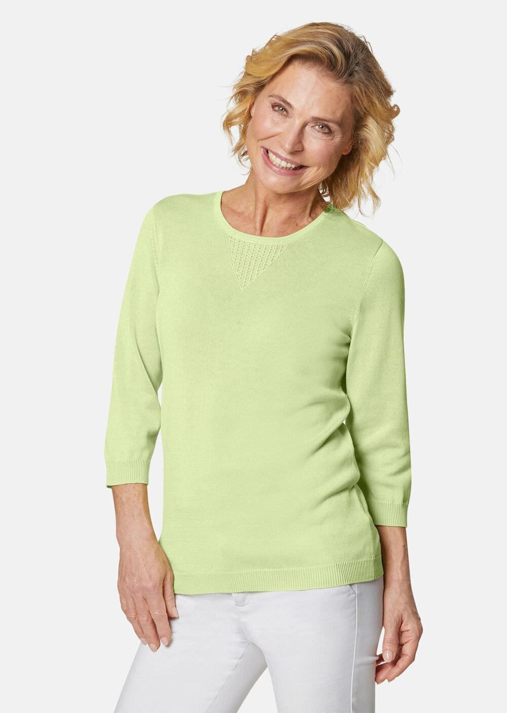 Sommer-Strickpullover, Ajourmuster