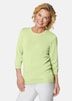 GOLDNER Pullover met ronde hals Zomerse, tricot pullover met ajourpatroon