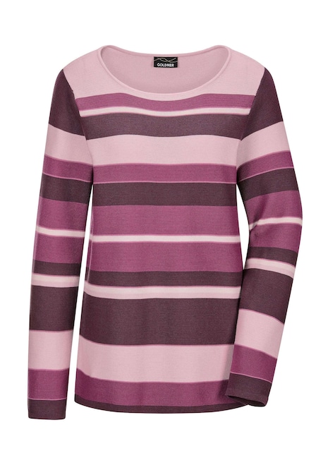 Gebreide trui met streepjeslook