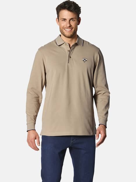 Langarm-Poloshirt MILANVETZO