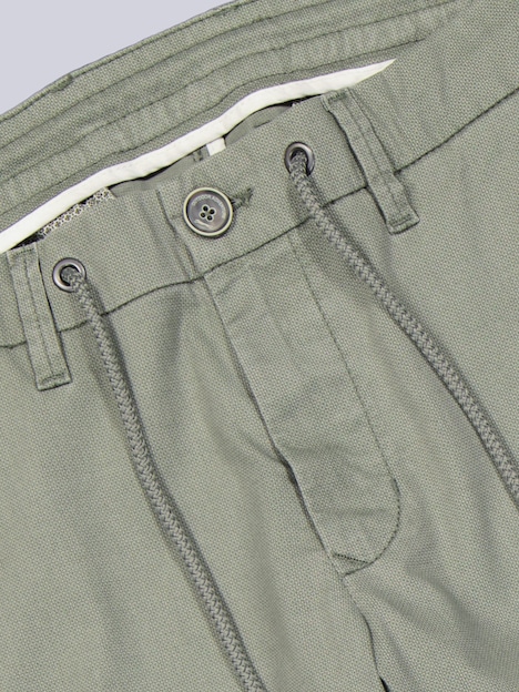 Herren Chino mit Tunnelzug aus Baumwolle , Khaki
