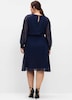 Cocktailkleid Langarm Uni