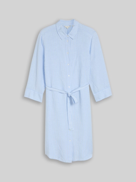 Blusenkleid mit Leinenanteil