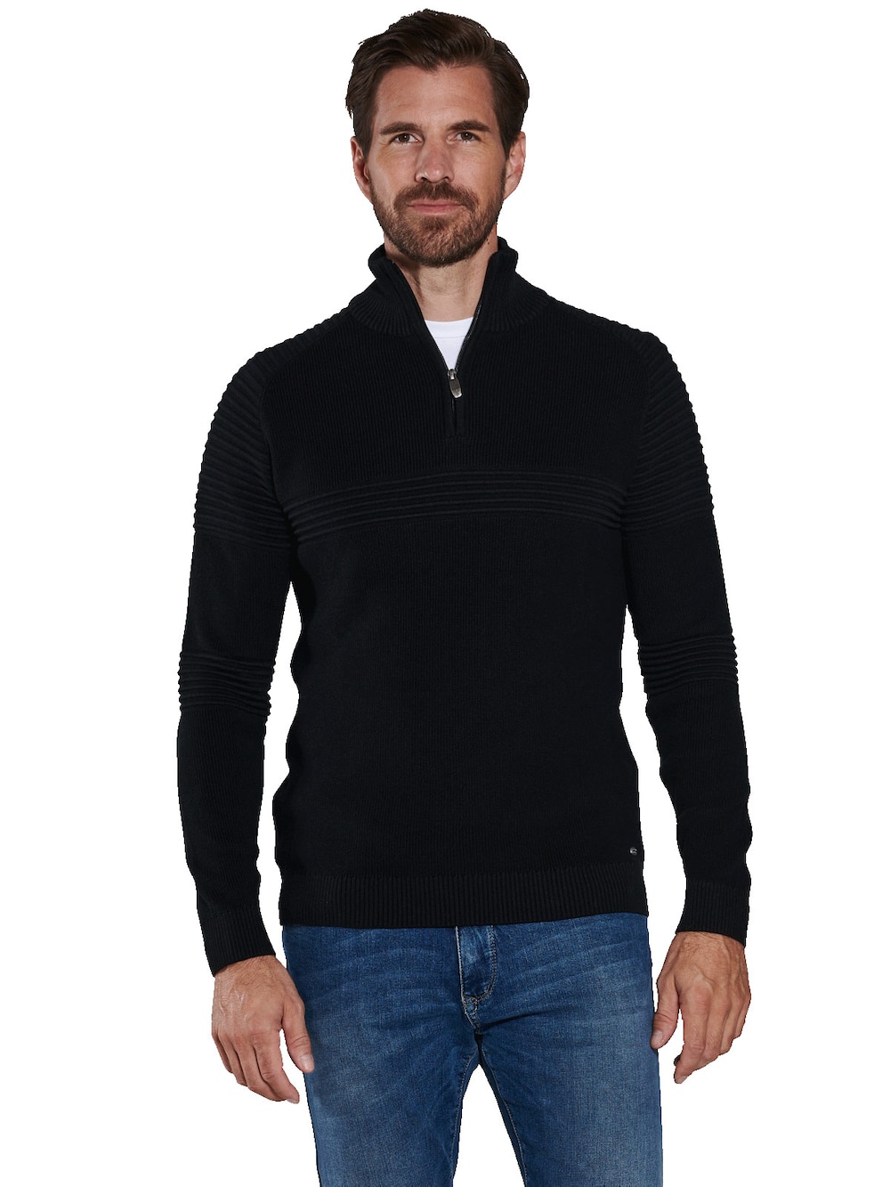 Pullover mit Stehkragen