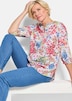 Schlupfbluse mit floralem Muster