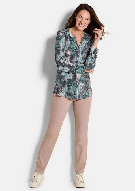 Elegantes Blusenshirt mit V-Ausschnitt