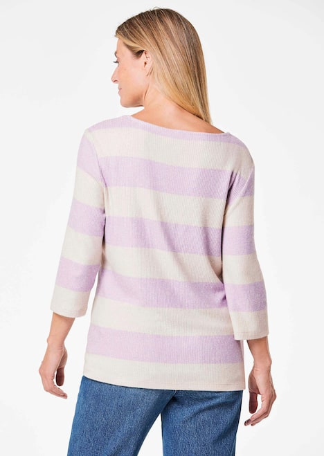 Ribshirt met blokstrepen