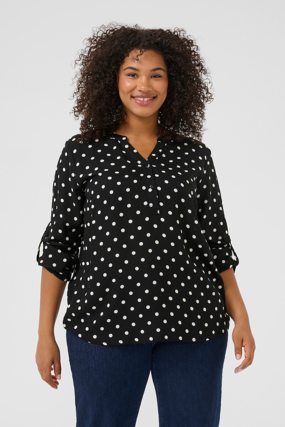 Langarm-Bluse Regular fit