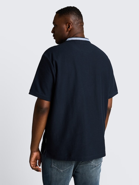 Poloshirt mit Stehkragen