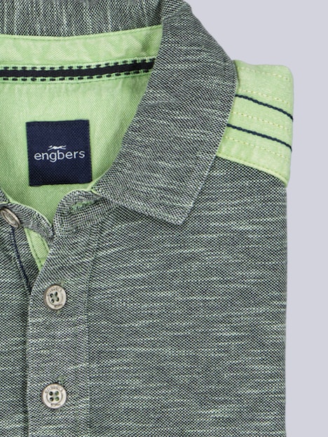 Herren Poloshirt , Hellgruen
