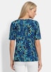 Baumwollshirt mit femininen Blüten