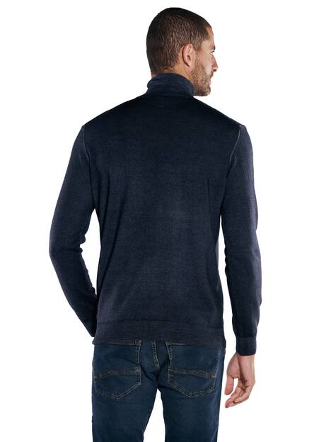 engbers Herren Pullover mit Rollkragen , Marineblau