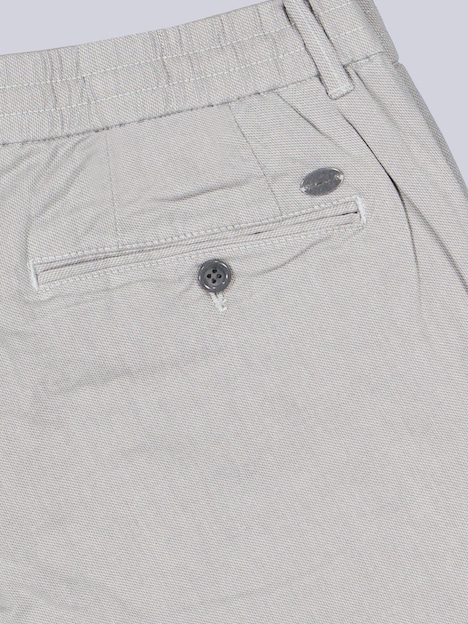 Herren Bermuda Chino mit Tunnelzug , Silbergrau
