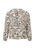 Strukturierte Viskosemix-Bluse mit All-over-Print