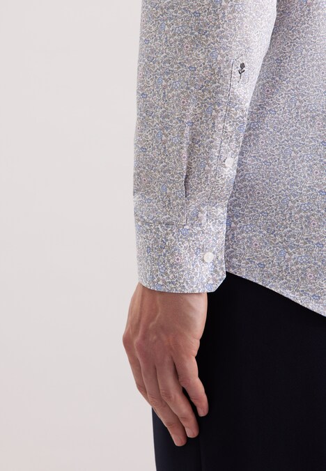 Herren Business Hemd - Geblümt