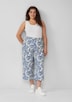 Culotte aus Viskosemix mit All-over-Print