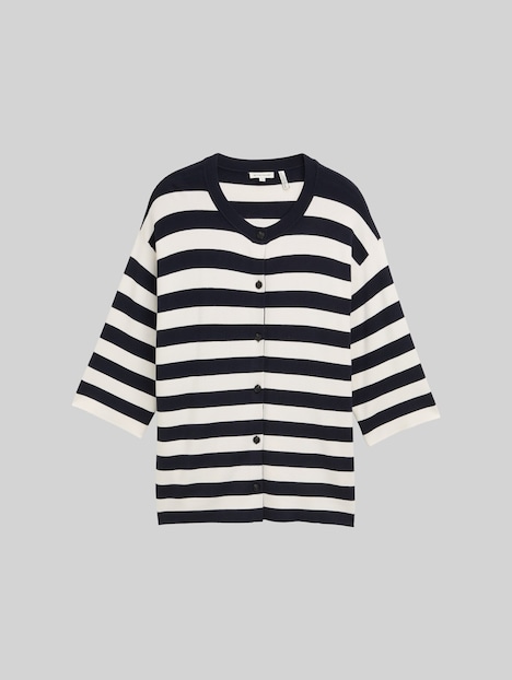 Cardigan mit Streifenmuster