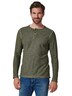 engbers Herren Langarm-Shirt uni , Khaki