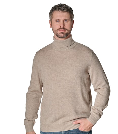 Rollkragenpullover uni