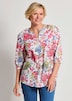 Schlupfbluse mit floralem Muster