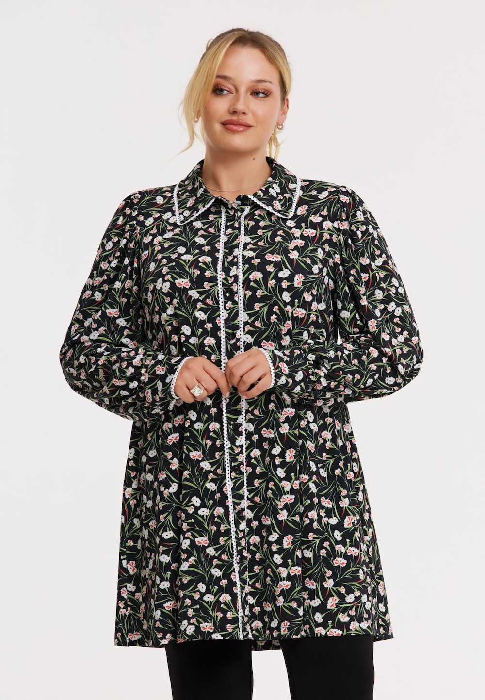 Bluse mit Druck