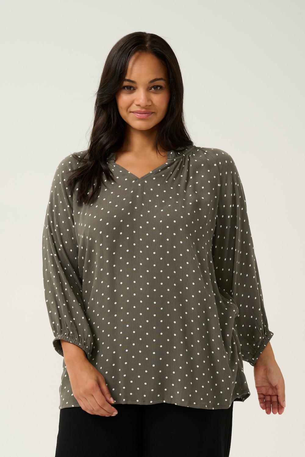 Langarm-Bluse Regular fit