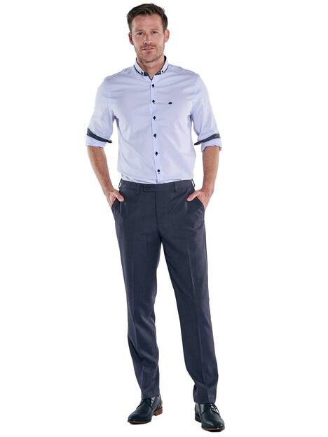 engbers Herren Anzug-Hose gemustert , Saphirblau