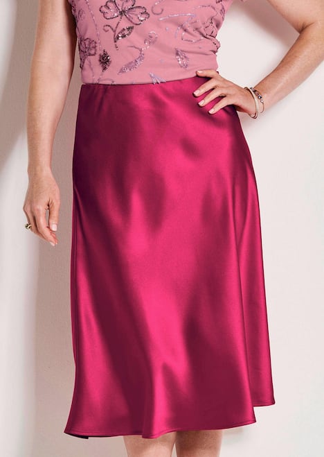 Eleganter Midirock mit Schlupfbund