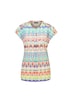Kurzarm Printbluse für Damen multicolor