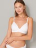 SCHIESSER Damen BH gepaddet, ohne Bügel - weiss