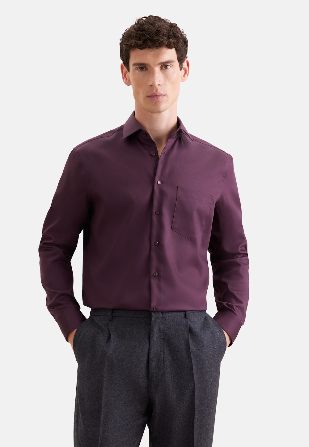 Herren Business Hemd - Uni