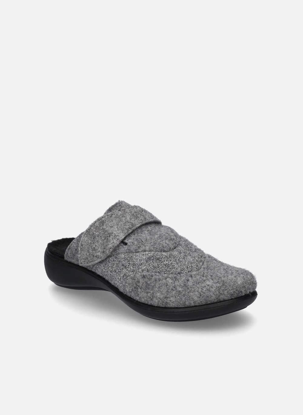 Damen Hausschuh Korsika 308, hellgrau